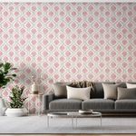Papel-de-Parede-Vinilico-Floral-do-Tempo-Vermelho-e-Marrom-52cm-x-95m
