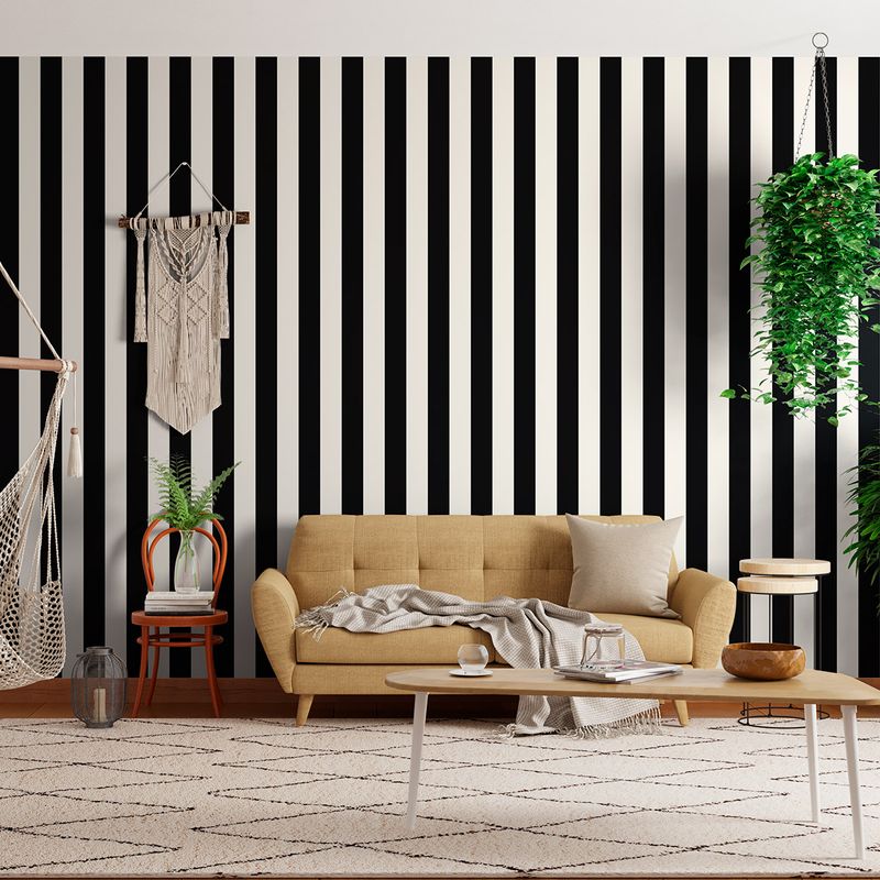 Papel-de-Parede-Vinilico-Listras-Preto-e-Azul-52cm-x-95m