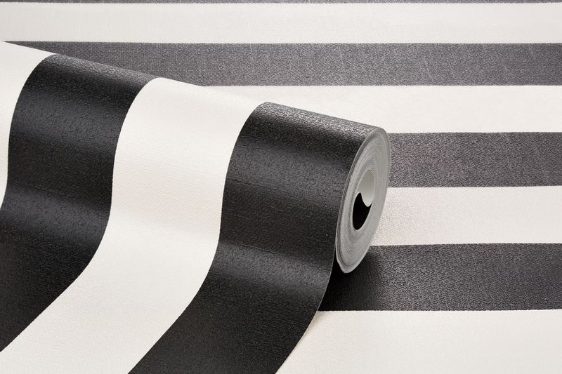 Papel-de-Parede-Vinilico-Listras-Preto-e-Azul-52cm-x-95m