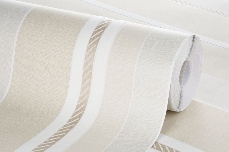 Papel-de-Parede-Vinilico-Listras-Classicas-Bege-e-Branco-52cm-x-95m