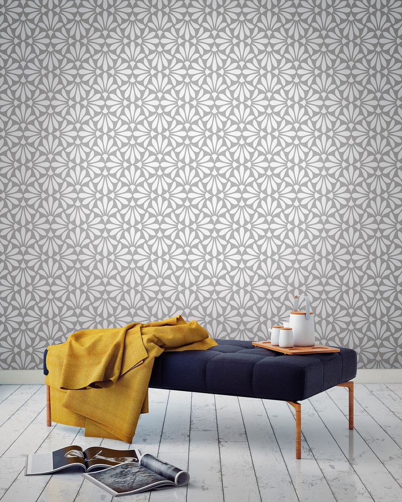 Papel-de-Parede-Vinilico-Relevo-Flor-Cinza-52cm-x-95m