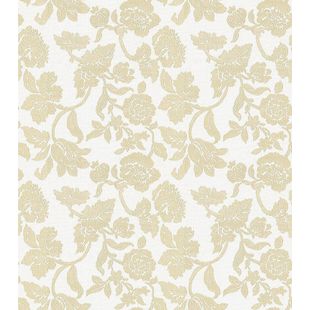 Papel de Parede Vinílico Floral Oriente Bege 52cm x 9,5m