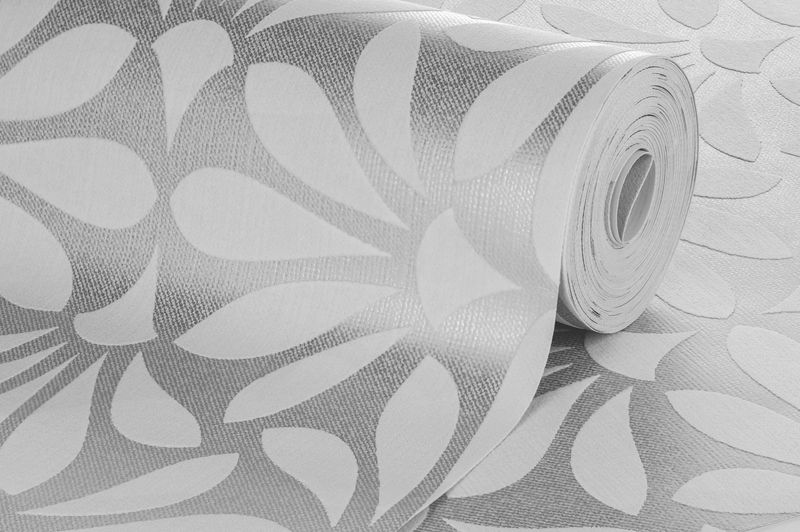 Papel-de-Parede-Vinilico-Relevo-Flor-Cinza-52cm-x-95m