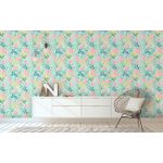 Papel-de-Parede-Vinilico-Floral-Aquarela-Rosa-e-Verde-52cm-x-95m