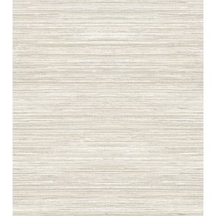 Papel de Parede Vinílico Palha Bege e Branco 52cm x 9,5m