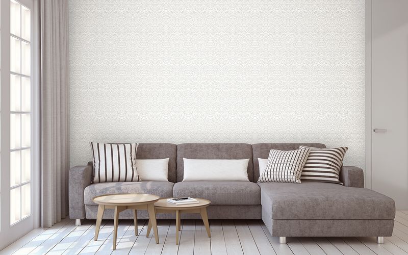 Papel-de-Parede-Vinilico-Arabesco-Metalizado-Bege-e-Branco-52cm-x-95m