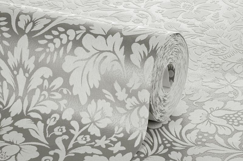 Papel-de-Parede-Vinilico-Arabesco-Metalizado-Cinza-e-Branco-52cm-x-95m