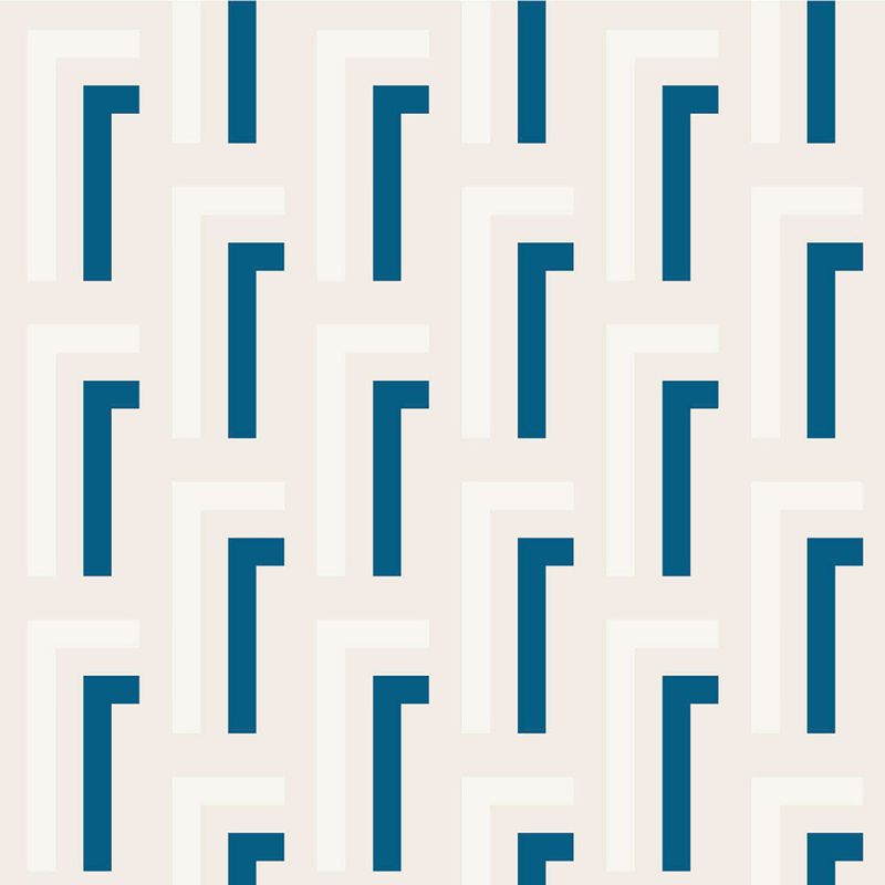Papel-de-Parede-Vinilico-Linha-Dupla-Azul-Marinho-e-Laranja-52cm-x-95m