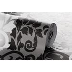 Papel-de-Parede-Vinilico-Arabesco-Degrade-Preto-e-Branco-52cm-x-95m