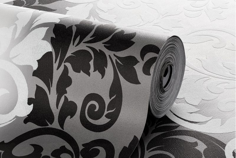 Papel-de-Parede-Vinilico-Arabesco-Degrade-Preto-e-Branco-52cm-x-95m