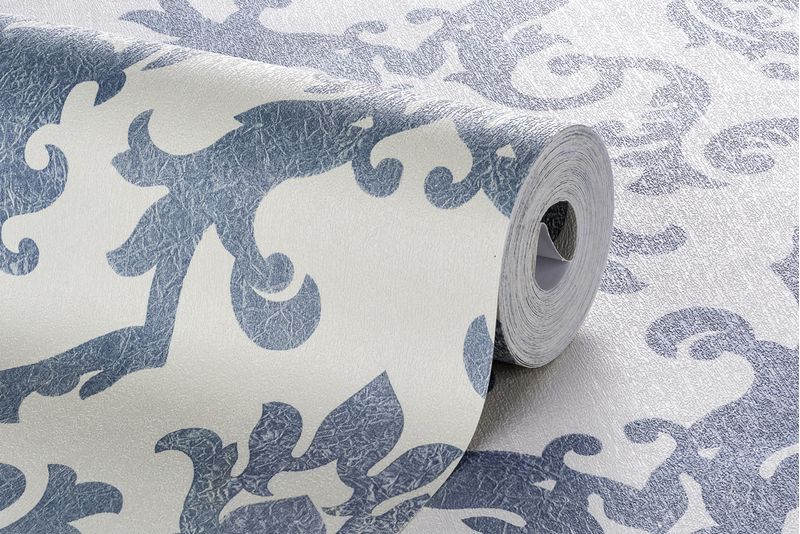 Papel-de-Parede-Vinilico-Damask-Real-Azul-e-Branco-52cm-x-95m