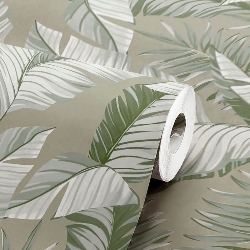 Papel-de-Parede-Vinilico-Folhagens-Verde-e-Bege-52cm-x-95m