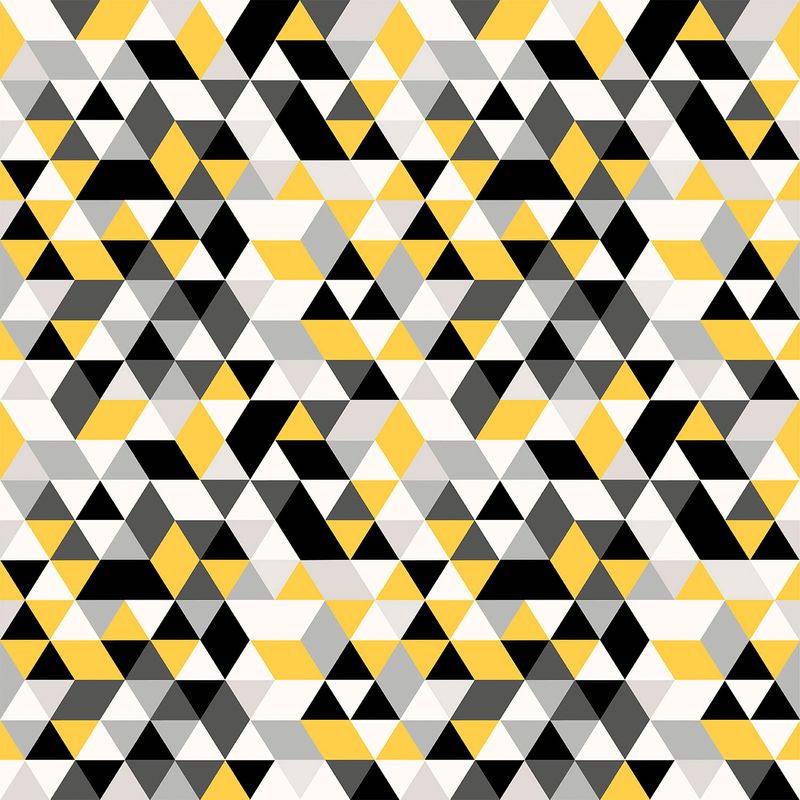 Papel-de-Parede-Vinilico-Mosaico-Triangulos-Amarelo-e-Preto-52cm-x-95m
