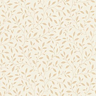 Papel de Parede Vinílico Mini Folhas Bege e Marrom 52cm x 9,5m