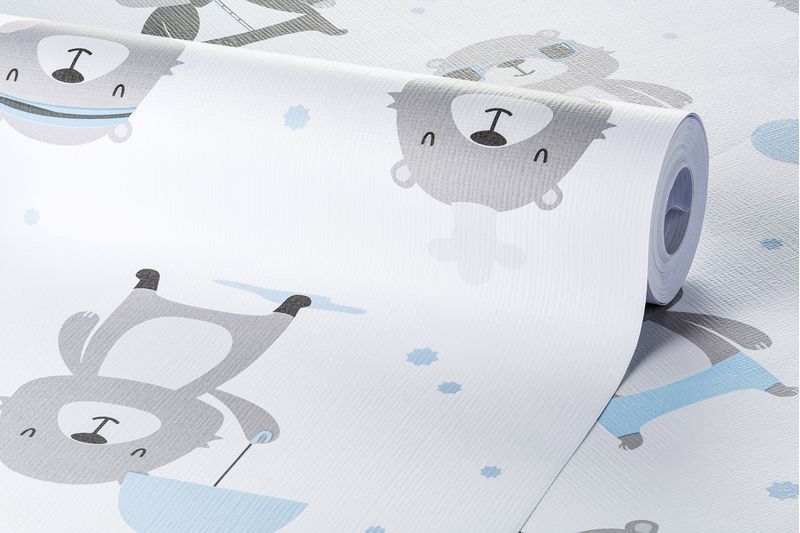 Papel-de-Parede-Vinilizado-Urso-o-Personagem-Cinza-e-Azul-52cm-x-95m