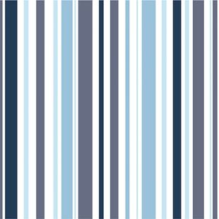 Papel de Parede Vinilizado Listras Azul 52cm x 9,5m