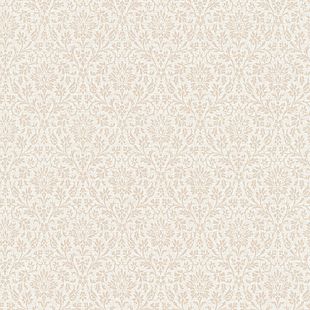 Papel de Parede Vinílico Arabescos clássicos Bege e Marrom 52cm x 9,5m