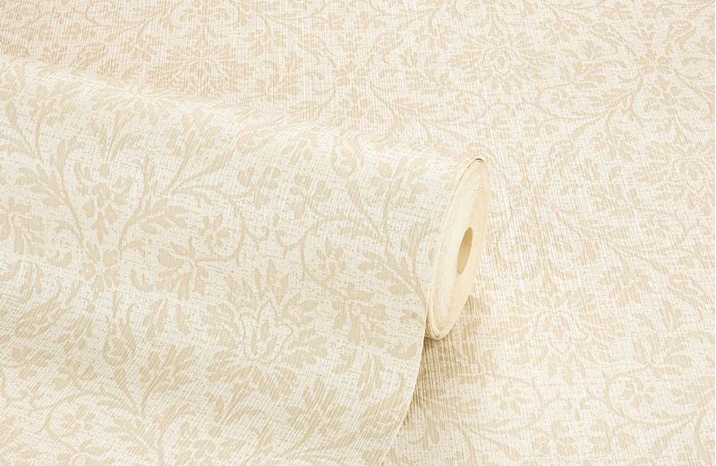 Papel-de-Parede-Vinilico-Arabescos-classicos-Bege-e-Marrom-52cm-x-95m