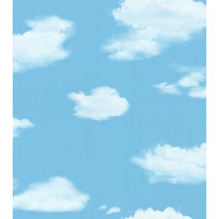 Papel de Parede Vinílico Nuvens Azul 52cm x 9,5m