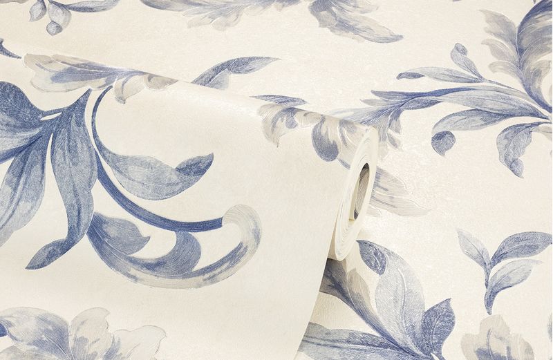 Papel-de-Parede-Vinilico-Arabesco-Nouveau-Azul-e-Bege-52cm-x-95m