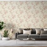 Papel-de-Parede-Vinilico-Floral-Provinciano-Bege-e-VermelhoI--52cm-x-95m