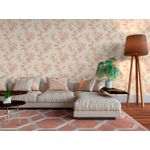 Papel-de-Parede-Vinilico-Floral-Provinciano-Bege-e-VermelhoI--52cm-x-95m