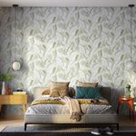 Papel-de-Parede-Vinilico-Folhagens-Bege-e-Verde-52cm-x-95m