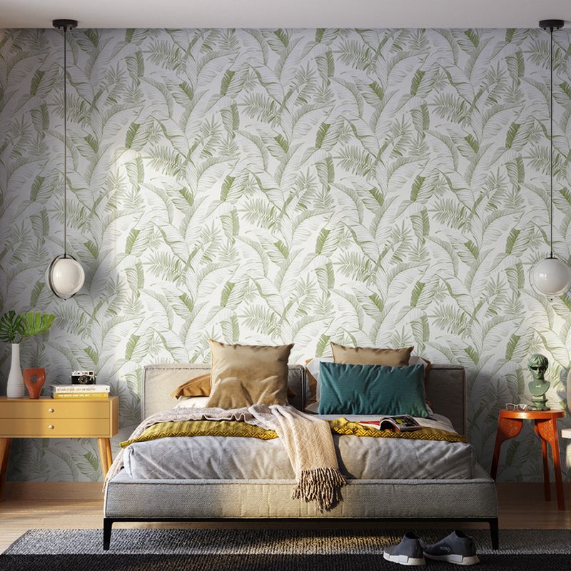Papel-de-Parede-Vinilico-Folhagens-Bege-e-Verde-52cm-x-95m