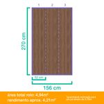 Papel-de-Parede-Vinilico-Madeira-Ripada-Marrom-52cm-x-95m