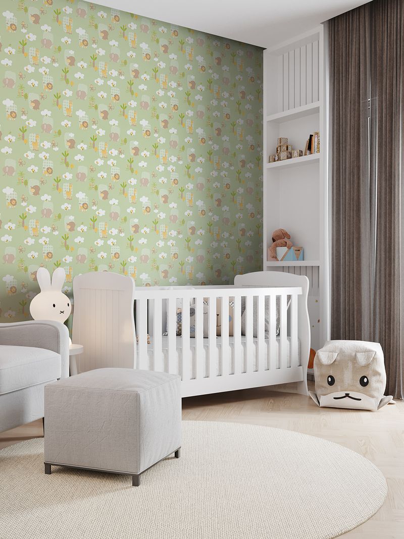 Papel-de-Parede-Vinilizado-Bambinos-Ref-3303-Verde-52cm-x-10m