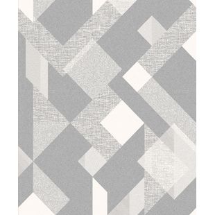 Papel de Parede Vinilizado Atemporal Ref 3809 Cinza 52cm x 10m