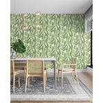 Papel-de-Parede-Vinilizado-Atemporal-Ref-3702-Verde-52cm-x-10m