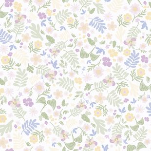 Papel de Parede Vinílico Sonhos Ref 4212 Amarelo 52cm x 10m