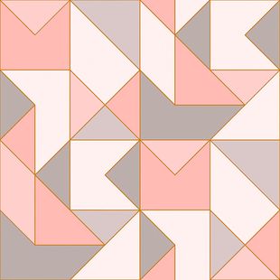 Papel de Parede Vinílico Contemporâneo Ref 4107 Rosa 52cm x 10m