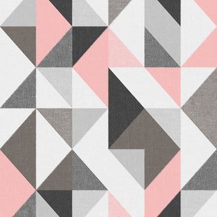 Papel de Parede Vinílico Contemporâneo Ref 4120 Rosa 52cm x 10m