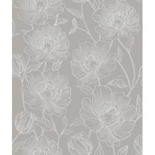 Papel de Parede Vinilizado Atemporal Ref 3803 Cinza 52cm x 10m