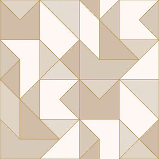 Papel de Parede Vinílico Contemporâneo Ref 4108 Bege 52cm x 10m