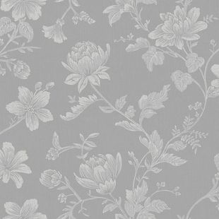 Papel de Parede Vinílico Contemporâneo Ref 4131 Cinza 52cm x 10m
