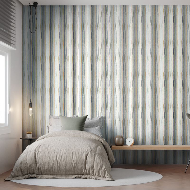 Papel-de-Parede-Vinilico-Listra-aquarela-denim-militar-e-mostarda-52x1000