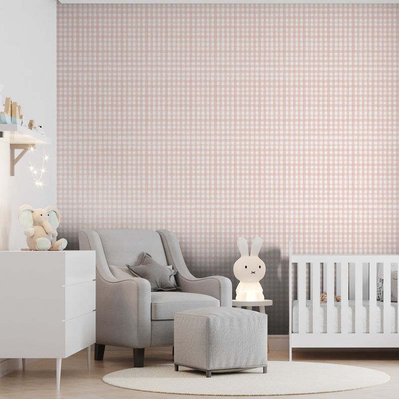 Papel-de-Parede-Vinilico-Xadrez-picnic-pincelada-rosa-52x1000