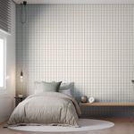 Papel-de-Parede-Vinilico-Xadrez-quadros-cinza-claro-e-marrom-52x1000