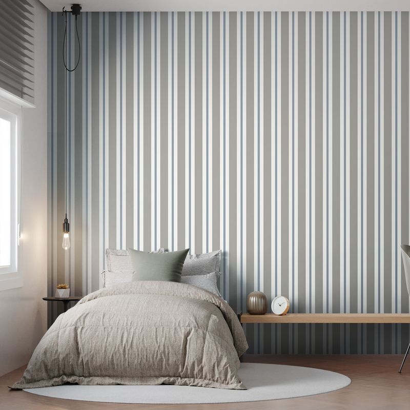 Papel-de-Parede-Vinilico-Listra-quadros-cinza-e-azul-52x1000