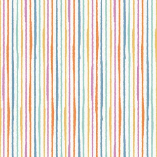 Papel de Parede Vinílico Listra aquarela chiclete 52x1000