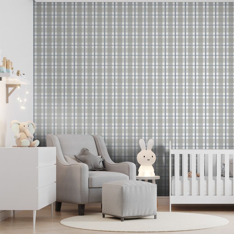Papel-de-Parede-Vinilico-Xadrez-quadros-cinza-e-azul-52x1000