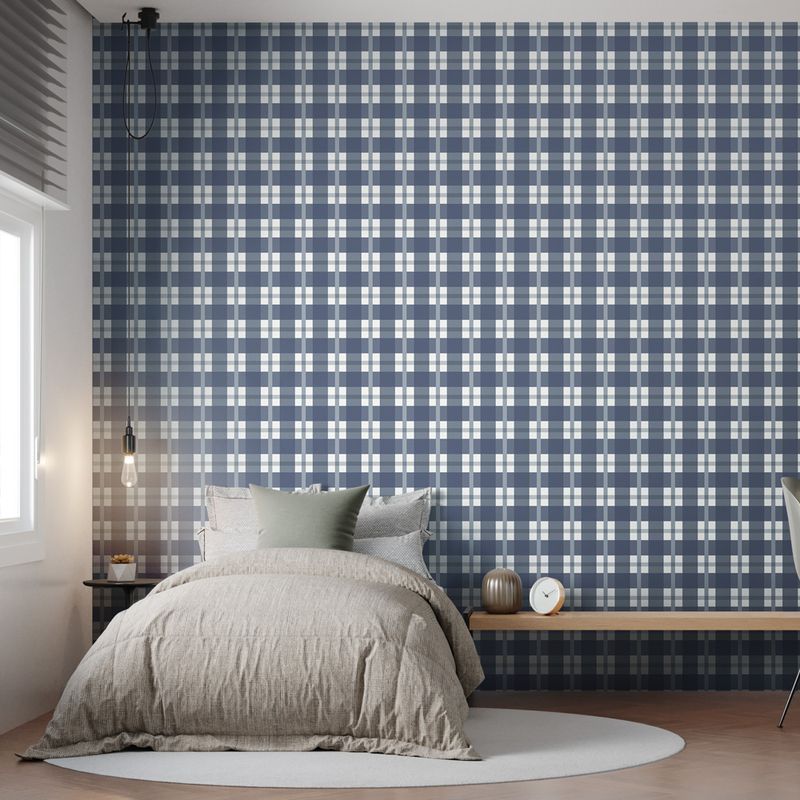 Papel-de-Parede-Vinilico-Xadrez-quadros-marinho-52x1000