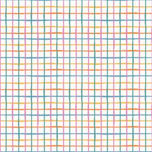 Papel de Parede Vinílico Xadrez aquarela chiclete 52x1000