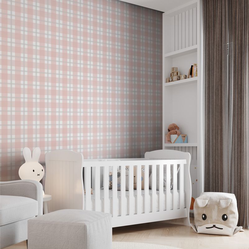 Papel-de-Parede-Vinilico-Xadrez-quadros-rosa-e-cinza-claro-52x1000