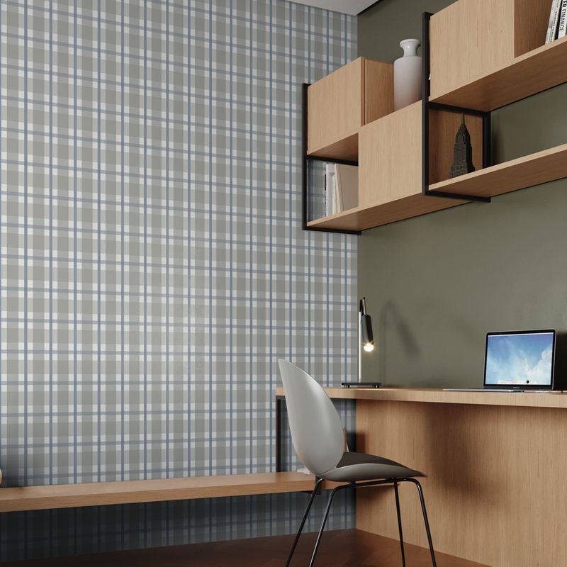 Papel-de-Parede-Vinilico-Xadrez-quadros-cinza-e-azul-52x1000